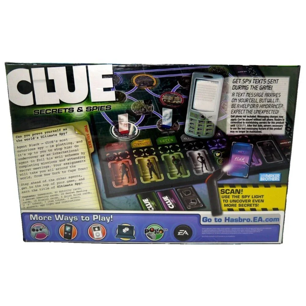 Hasbro clue secrets